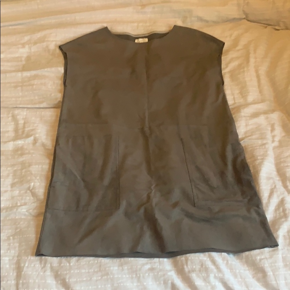 Aritzia suede shift dress S